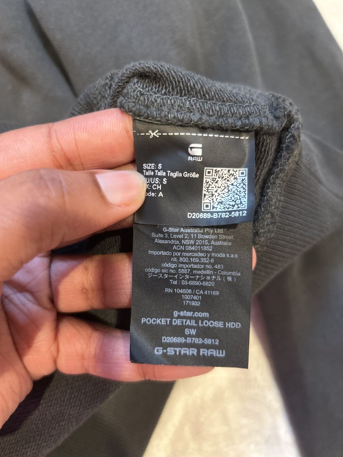 G-Star Pocket Detail Loose Hooded Sweater Size US S / EU 44-46 / 1 - 5 Thumbnail
