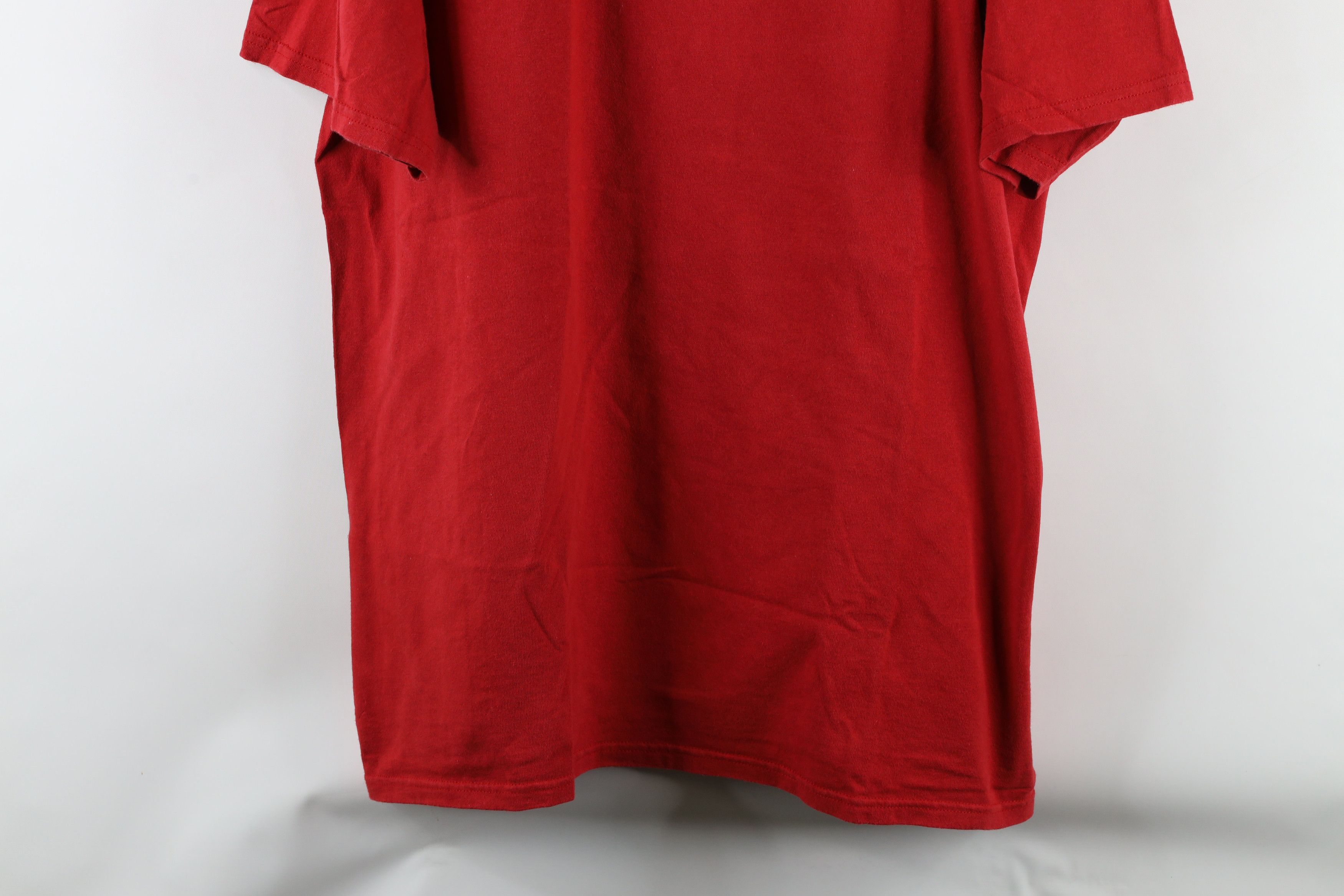 Nike × Vintage Vintage Nike Scott Mini Swoosh Short Sleeve T-Shirt Red Size US XL / EU 56 / 4 - 3 Thumbnail