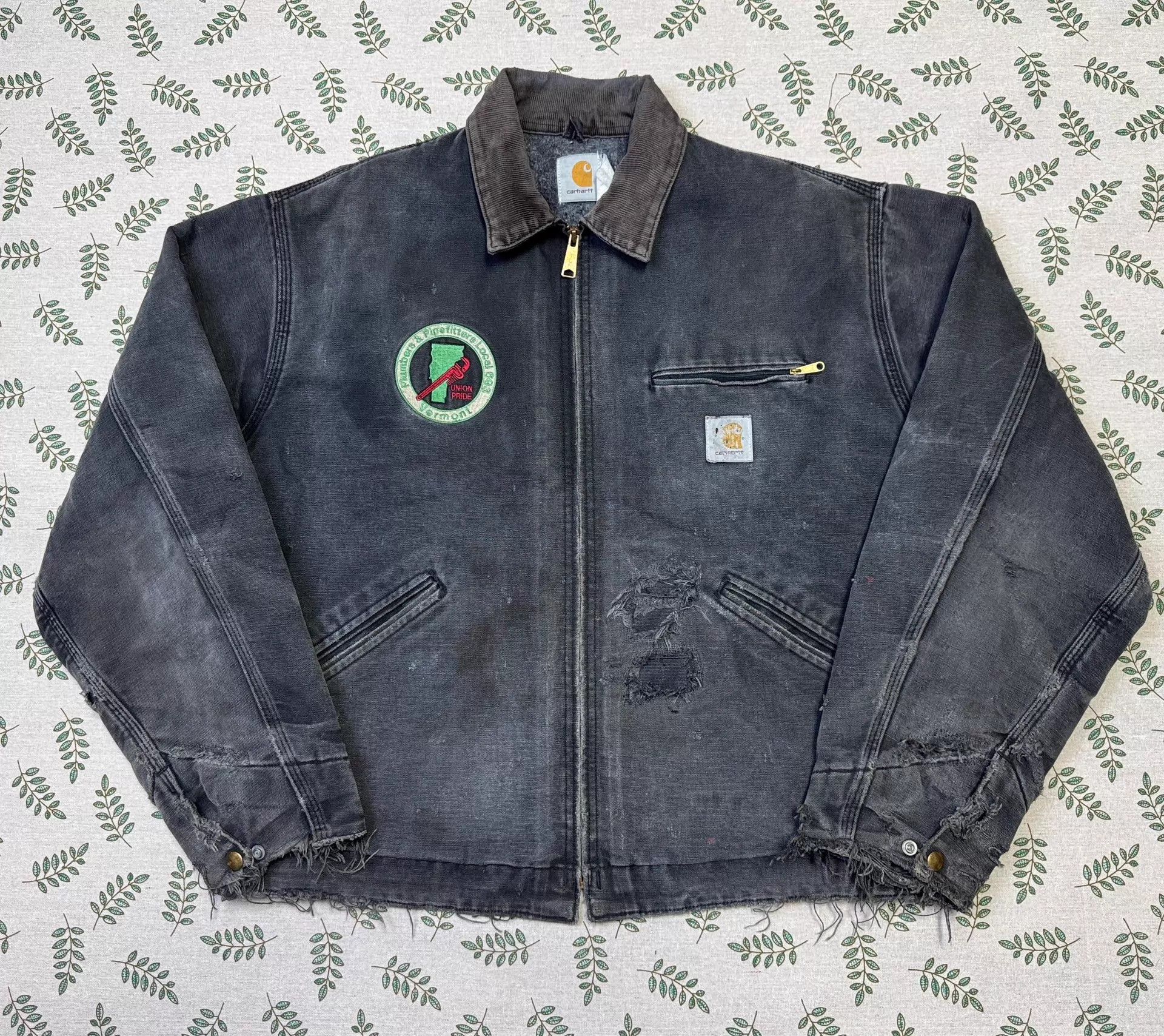 Carhartt Vintage Carhartt J01 Detroit Jacket Black 48/XL Size US M / EU 48-50 / 2 - 2 Thumbnail