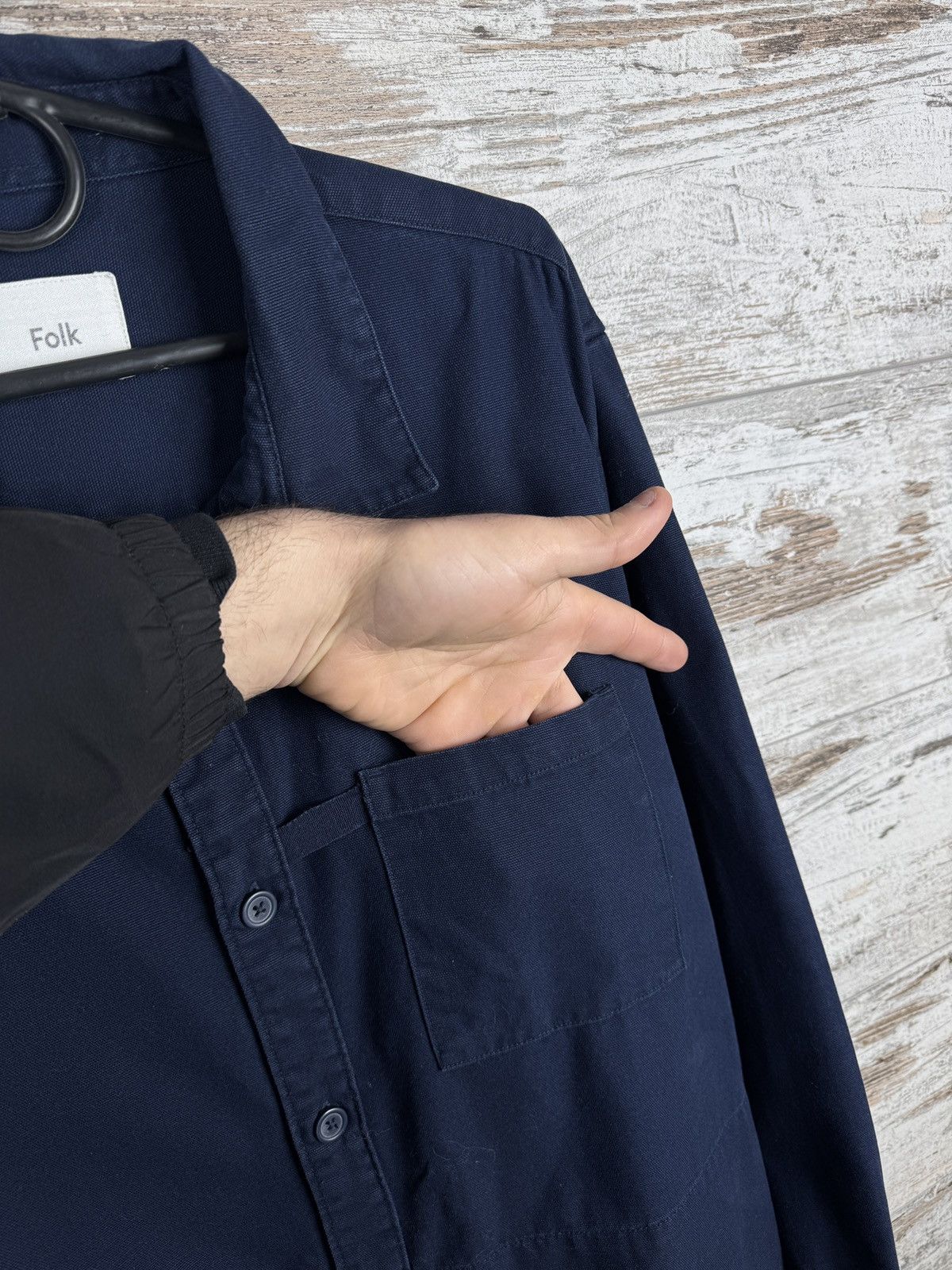 Folk Mens Vintage Folk pocket Shirts button up jacket overshirt Size US M / EU 48-50 / 2 - 6 Thumbnail