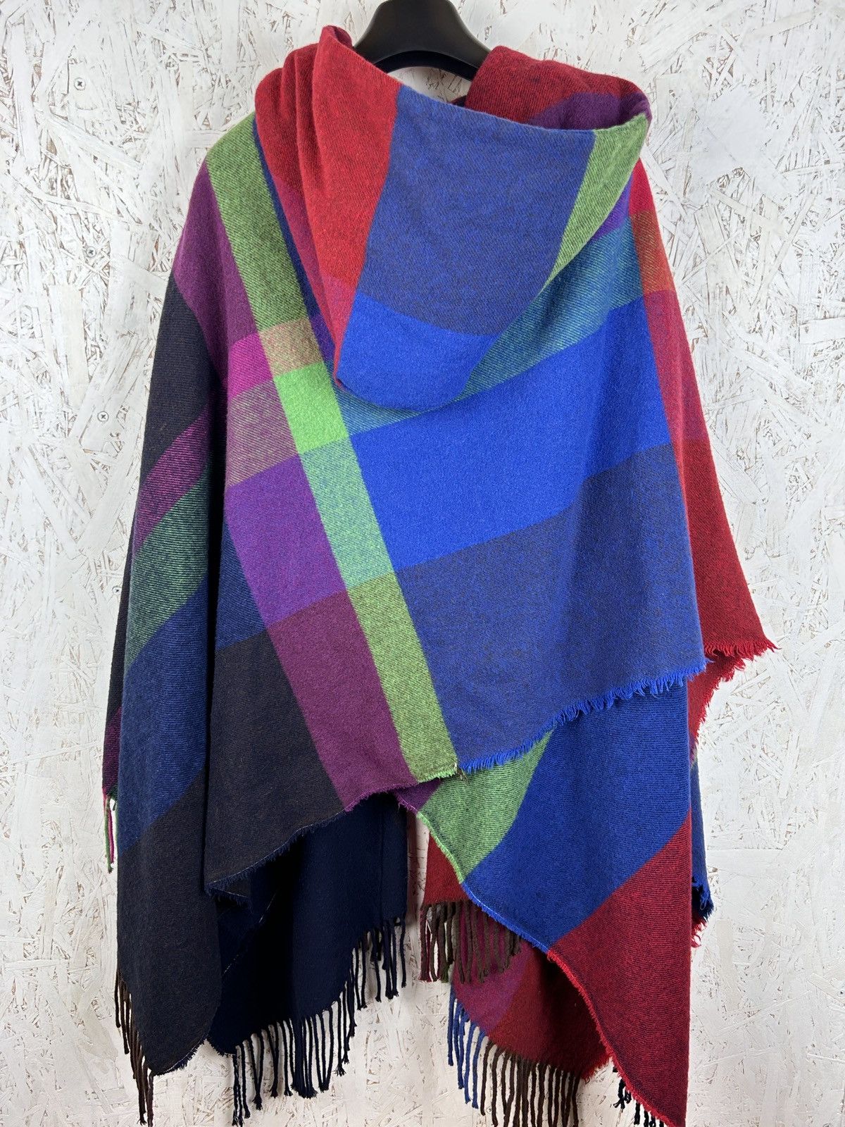 Vivienne Westwood Vivienne Westwood Multicolor Wool Poncho Hooded Cape Size M / US 6-8 / IT 42-44 - 5 Thumbnail