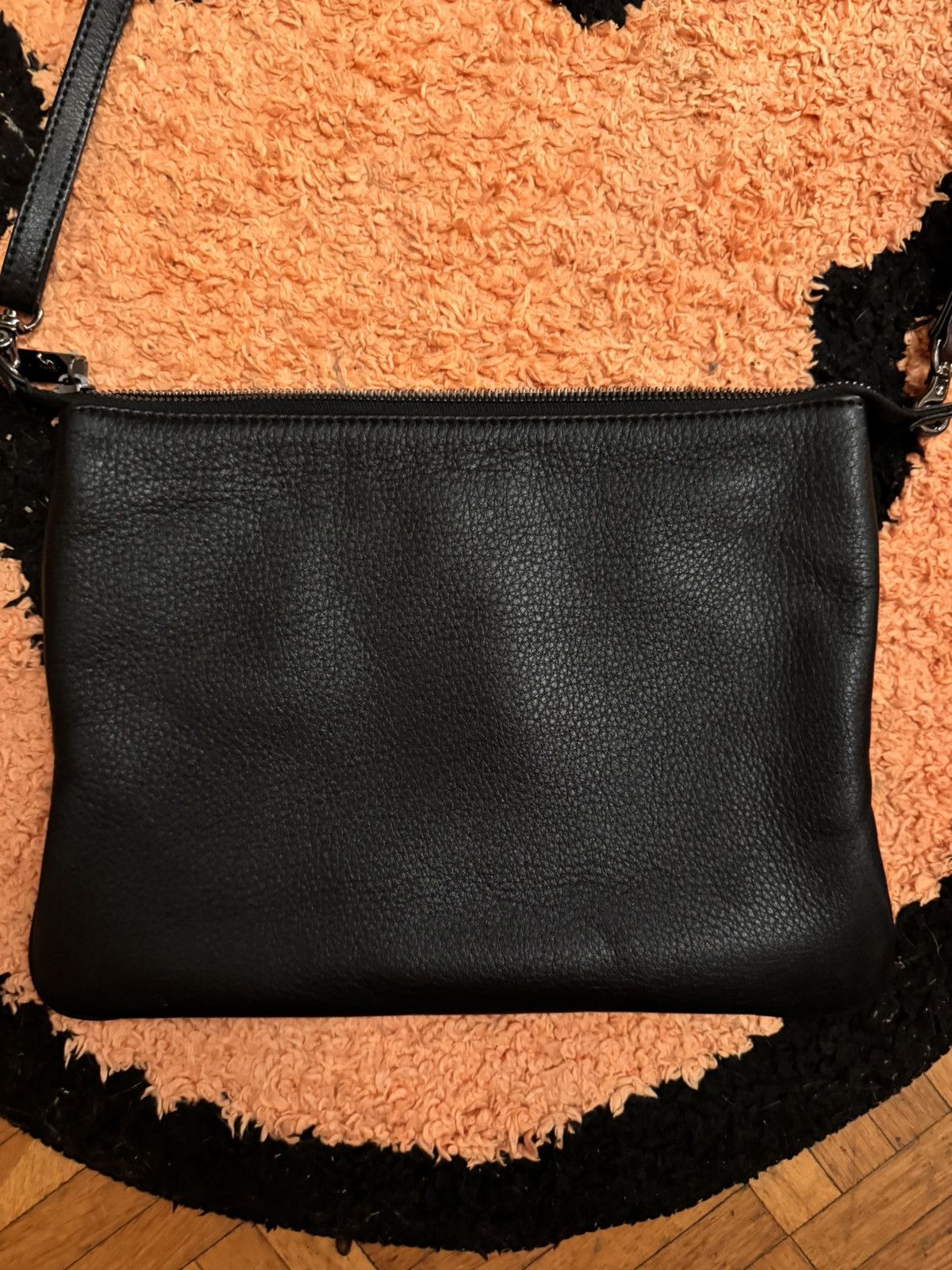 Yohji Yamamoto Yohji Yamamoto Signature Leather Shoulder Bag Black Size ONE SIZE - 4 Thumbnail