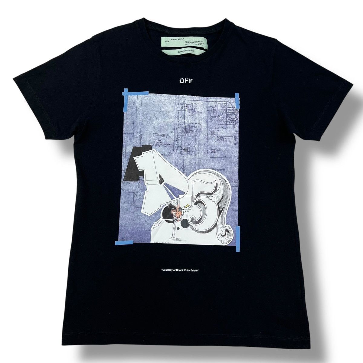 Off-White Off-White x Dondi Black T Shirt Size US S / EU 44-46 / 1 - 2 Thumbnail