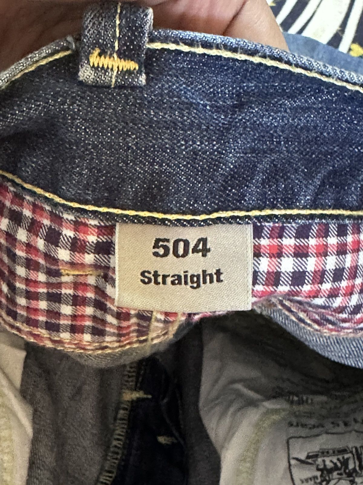 Levi's Vintage Clothing Vintage Levi’s 504 Baggy Straight Whiskers Distressed Denim Size US 33 - 8 Thumbnail