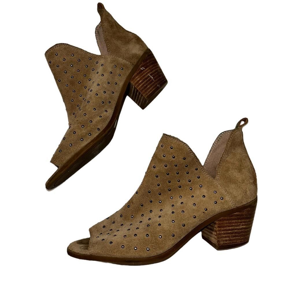 Lucky Brand Lucky Brand l Barlenna Leather Studded Open Toe Bootie 6.5 Size US 6.5 / IT 36.5 - 5 Thumbnail