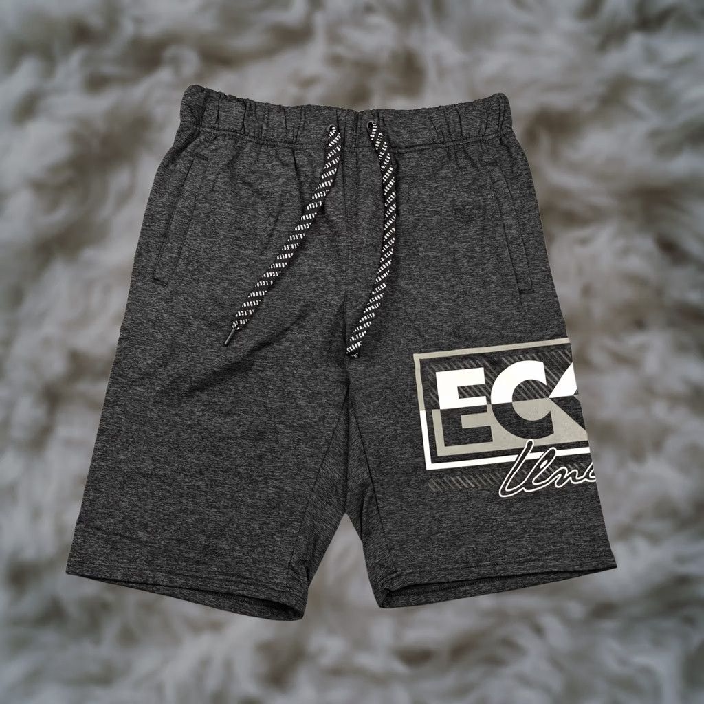 Ecko Unltd. Ecko Unltd Mens Regular Sweat Shorts Black Marled Knit Drawstring - EO12N166T Size US 31 - 1 Thumbnail