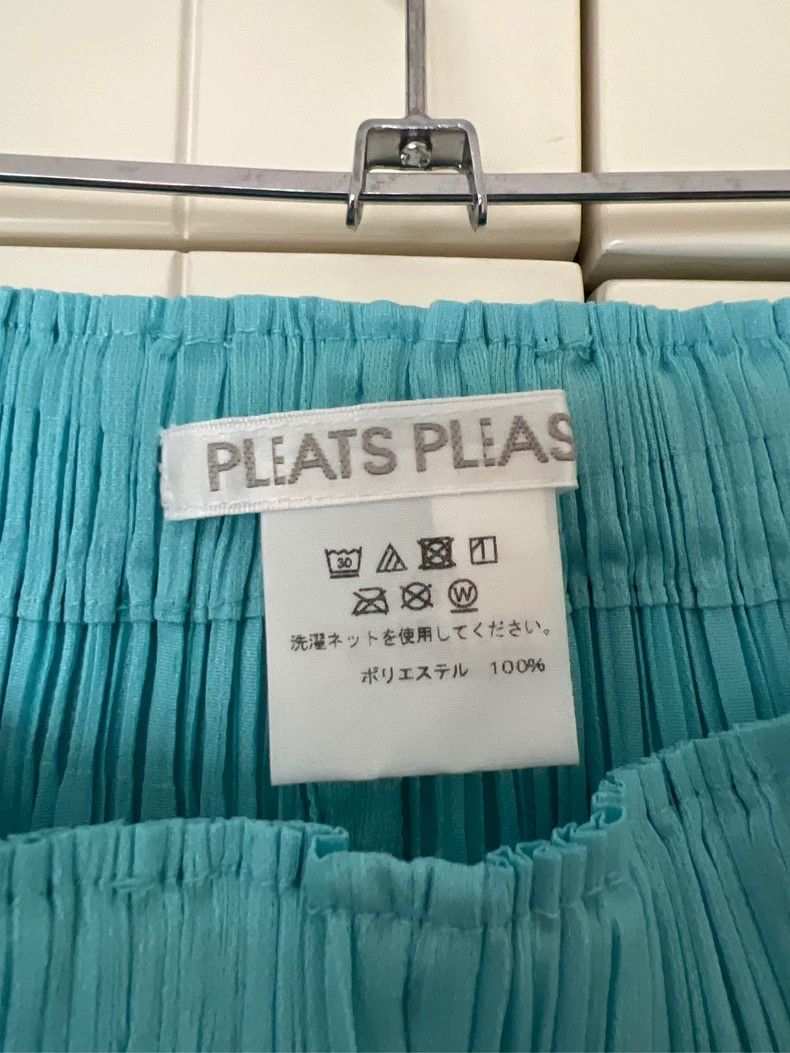 Issey Miyake issey miyake size:2 Cyan pleated pants Size 31" - 3 Thumbnail
