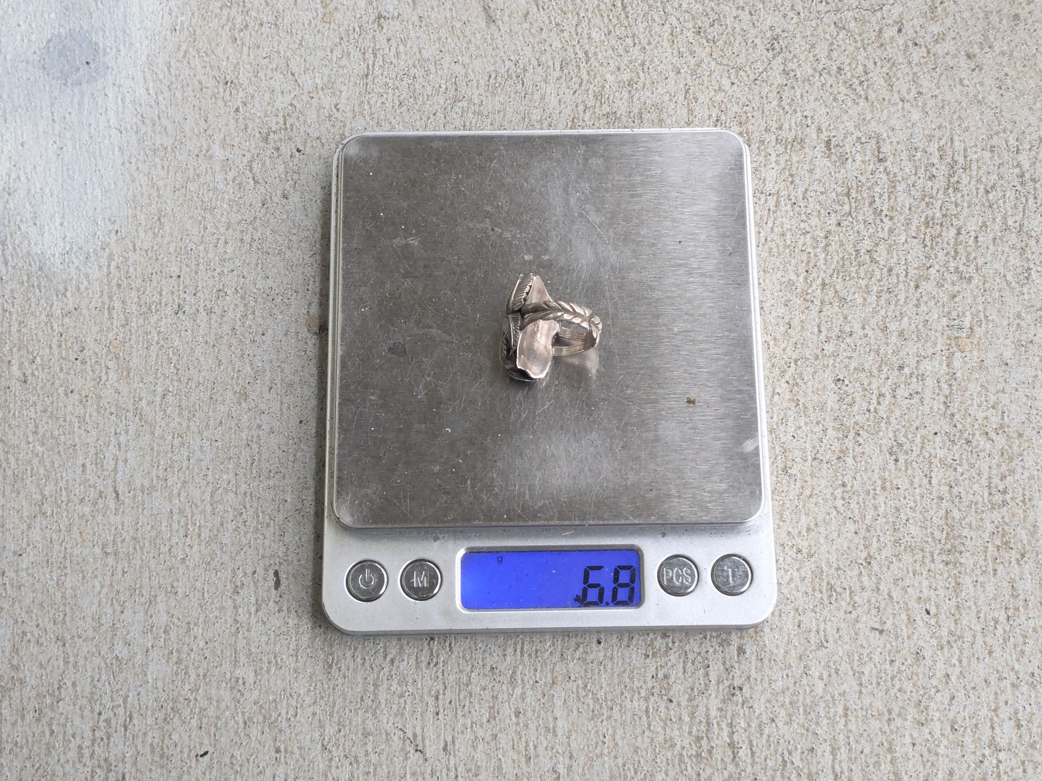 Jewelry × Sterling Silver × Vintage Vintage Sterling Silver Ring MOP Les Baker 6 Navajo Native Size ONE SIZE - 12 Thumbnail
