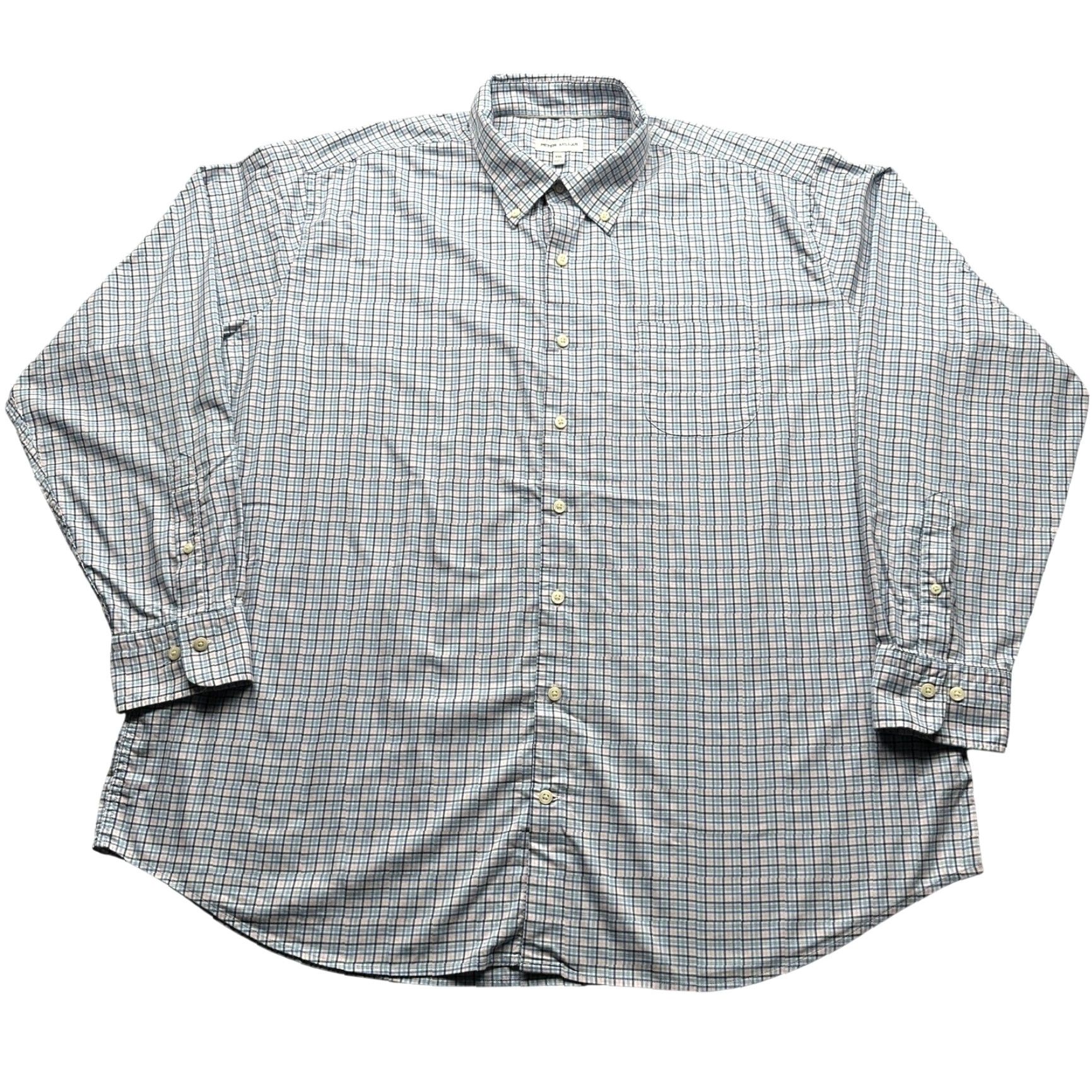 Peter Millar Peter Millar Crown Eddings Sport Button-Down Plaid Shirt Mens 2XL Long Sleeve Blue Pink Casual Formal Travel Mens Size US XXL / EU 58 / 5 - 2 Thumbnail