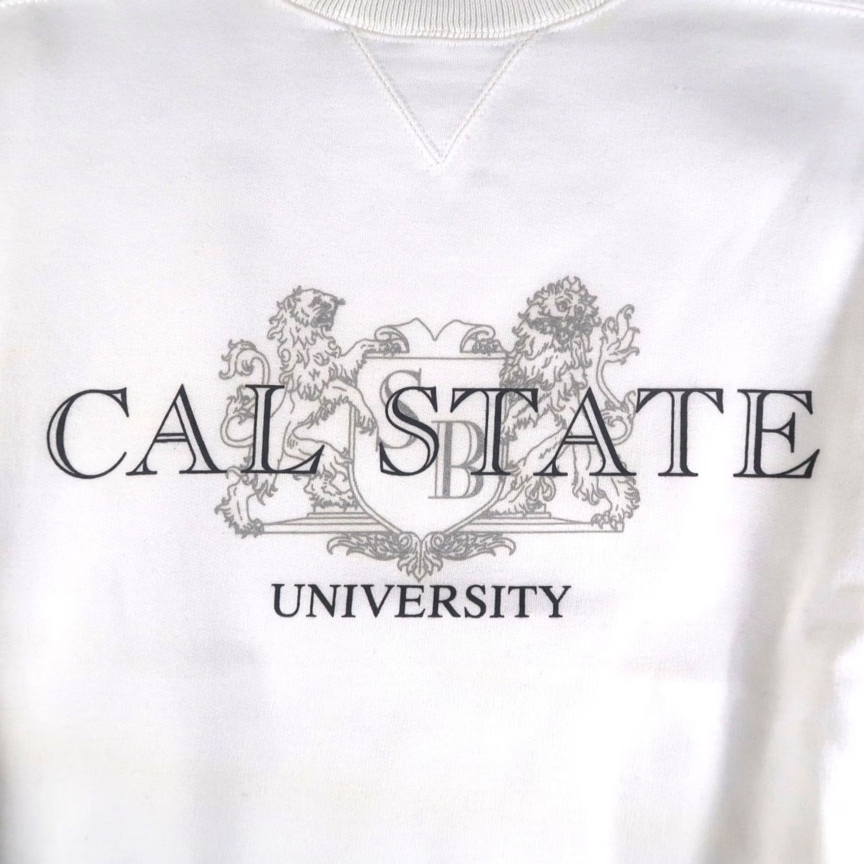 Vintage Vintage Gear Sport Cal State University Crewneck Sweatshirt XL White Unisex Adults Shirts Sweatshirt 90s University Logo Heavyweight Embroidered Retro Size US XL / EU 56 / 4 - 3 Thumbnail