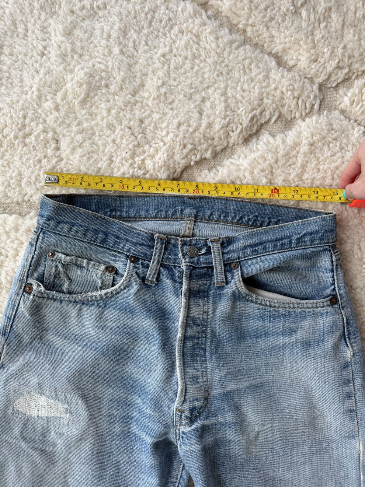 Levi's Vintage Clothing Vintage Levis 505 Repaired Size US 30 / EU 46 - 5 Thumbnail