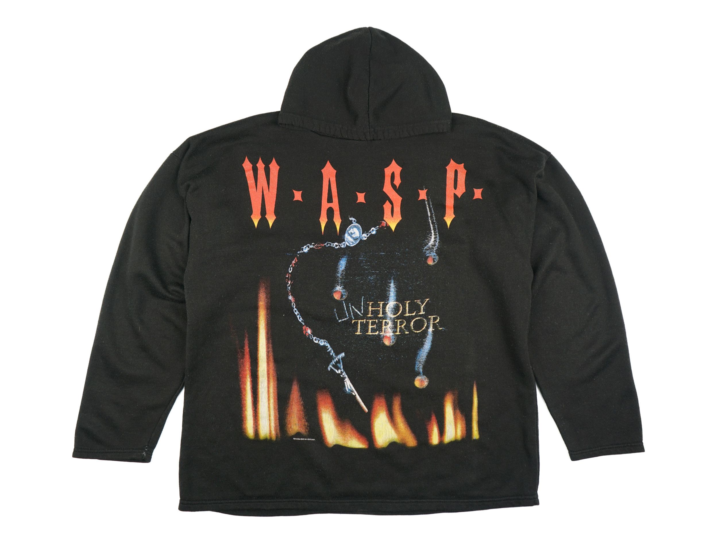 Band Tees × Vintage Vintage 2001 Wasp Unholy Terror Hoodie Size US M / EU 48-50 / 2 - 1 Thumbnail