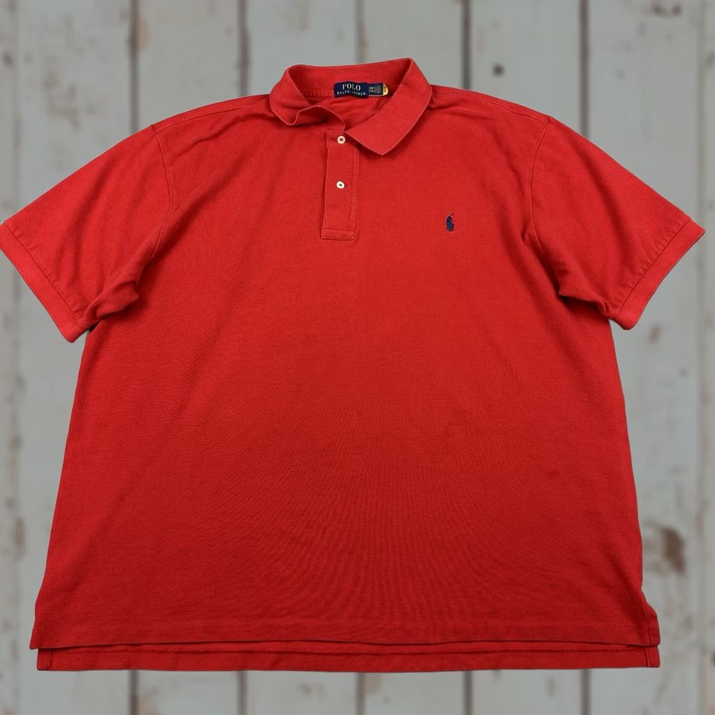 Polo Ralph Lauren Polo Ralph Lauren Polo Shirt Men 2X Big Red Solid Navy Pony Short Sleeve 2XB Size US XXL / EU 58 / 5 - 1 Thumbnail