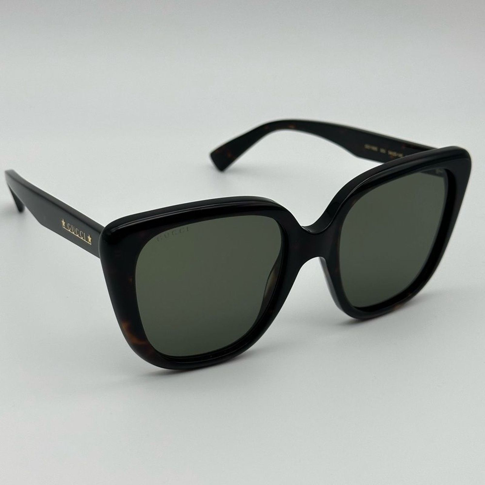 Gucci BRAND NEW GUCCI GG1169S 003 Havana/Green Women Sunglasses Size ONE SIZE - 6 Thumbnail