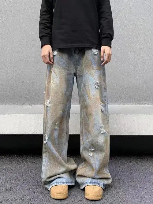 VIBE Retro street grunge micro-flared jeans Size US 32 / EU 48 - 2 Thumbnail