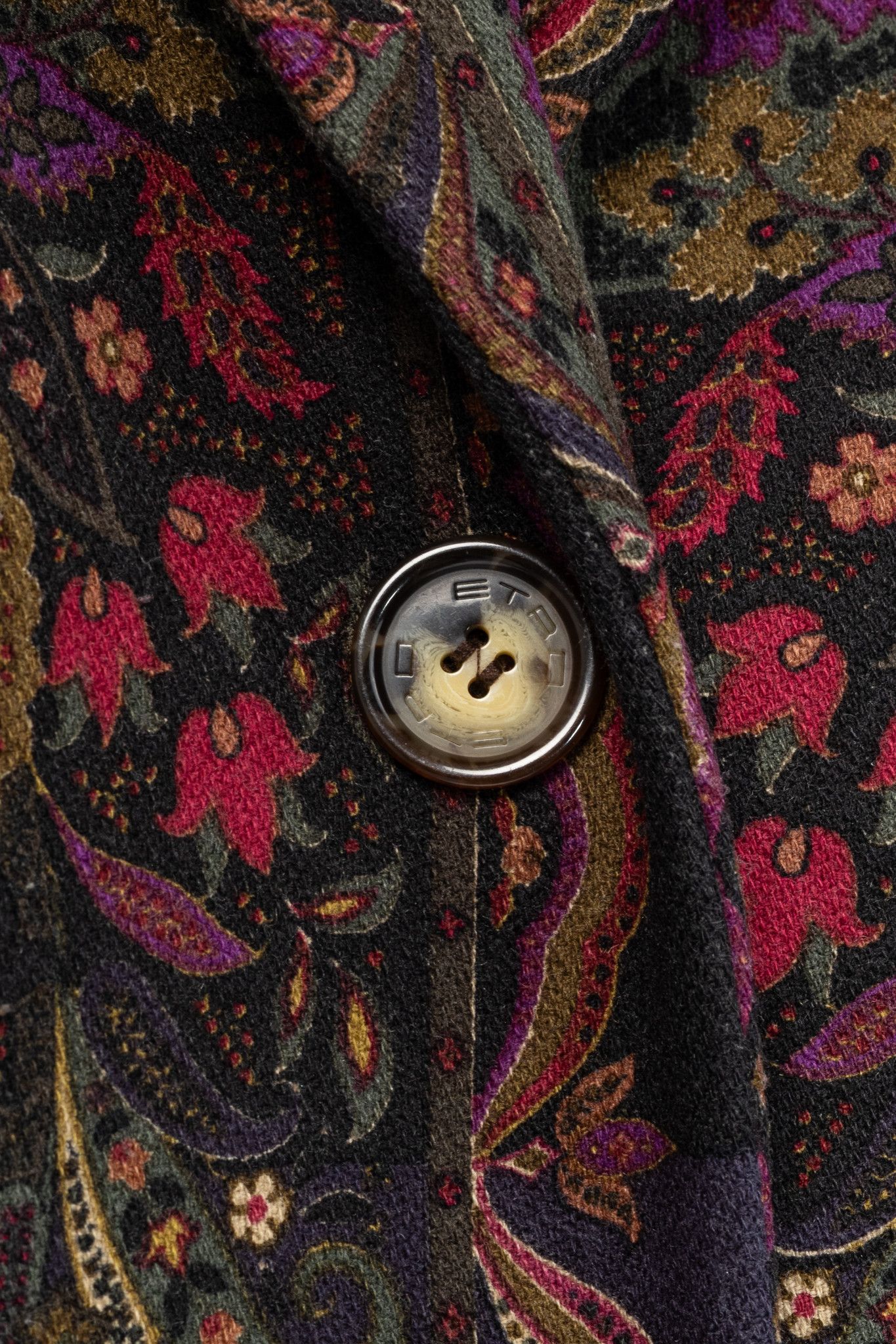 Etro Etro Green Paisley Wool Buttoned Chester Coat Size M / US 6-8 / IT 42-44 - 9 Thumbnail