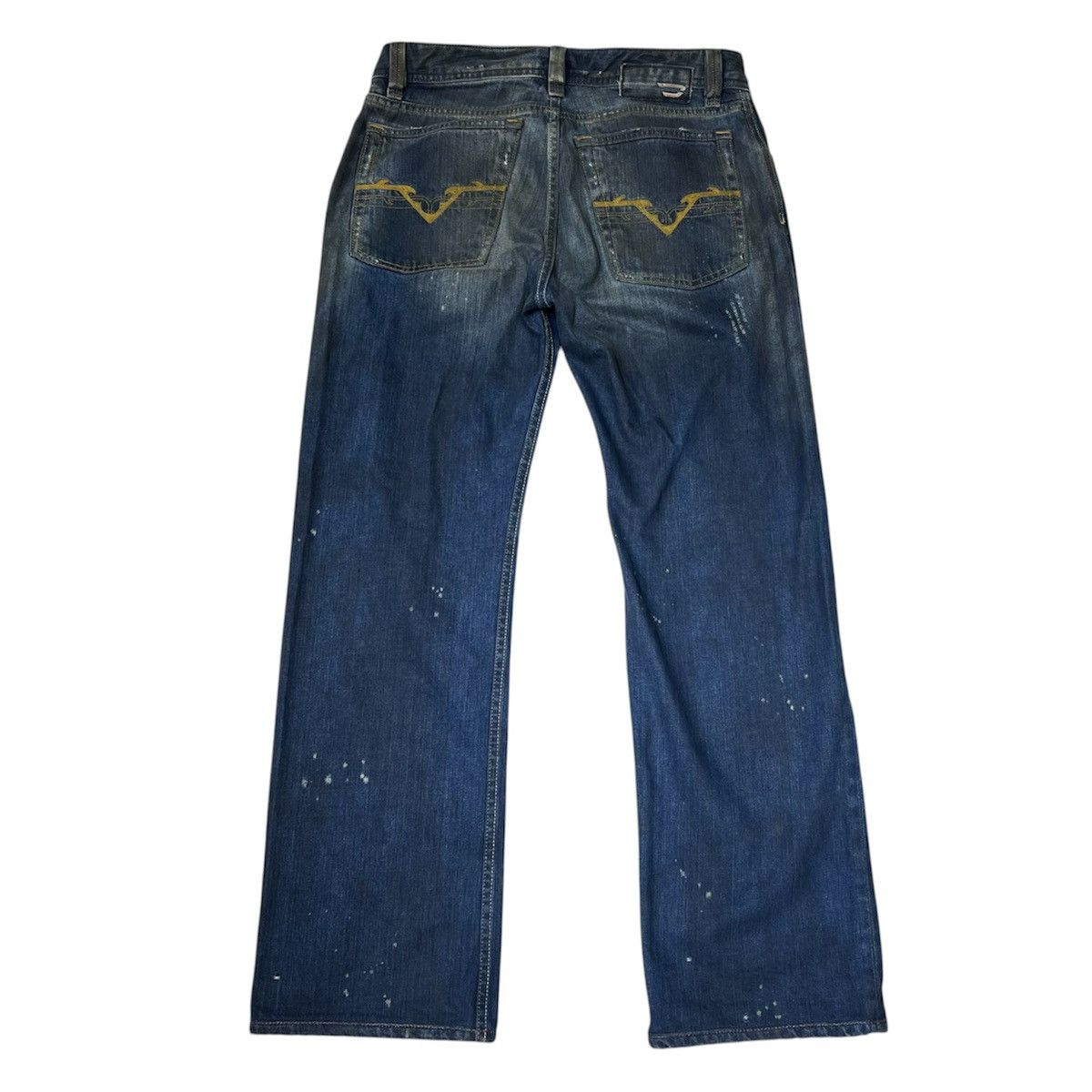 Diesel 00s Diesel Levan Straight Leg Dirty Wash Jeans Size US 30 / EU 46 - 2 Thumbnail