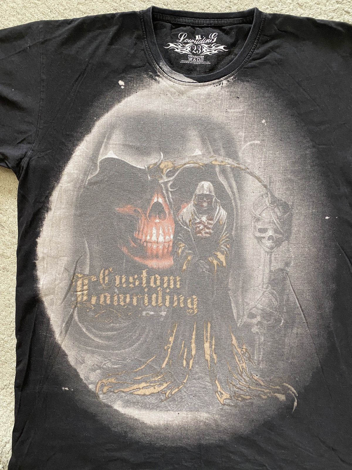 Affliction × Ed Hardy Rare Skull Death Lowriding Cross Tee Y2K Affliction Style Size US XL / EU 56 / 4 - 2 Thumbnail