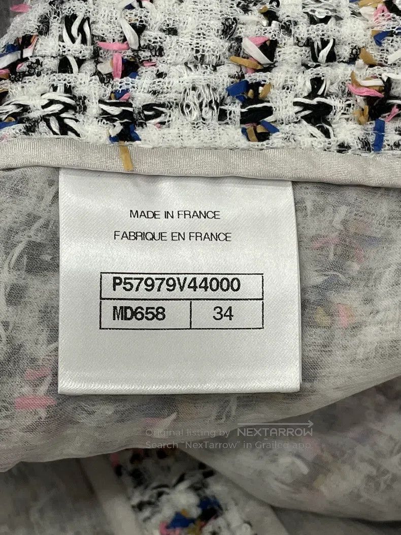 Chanel Chanel Greek series colour-blocked tweed jacket Size XXS / US 00 / IT 34 - 5 Thumbnail