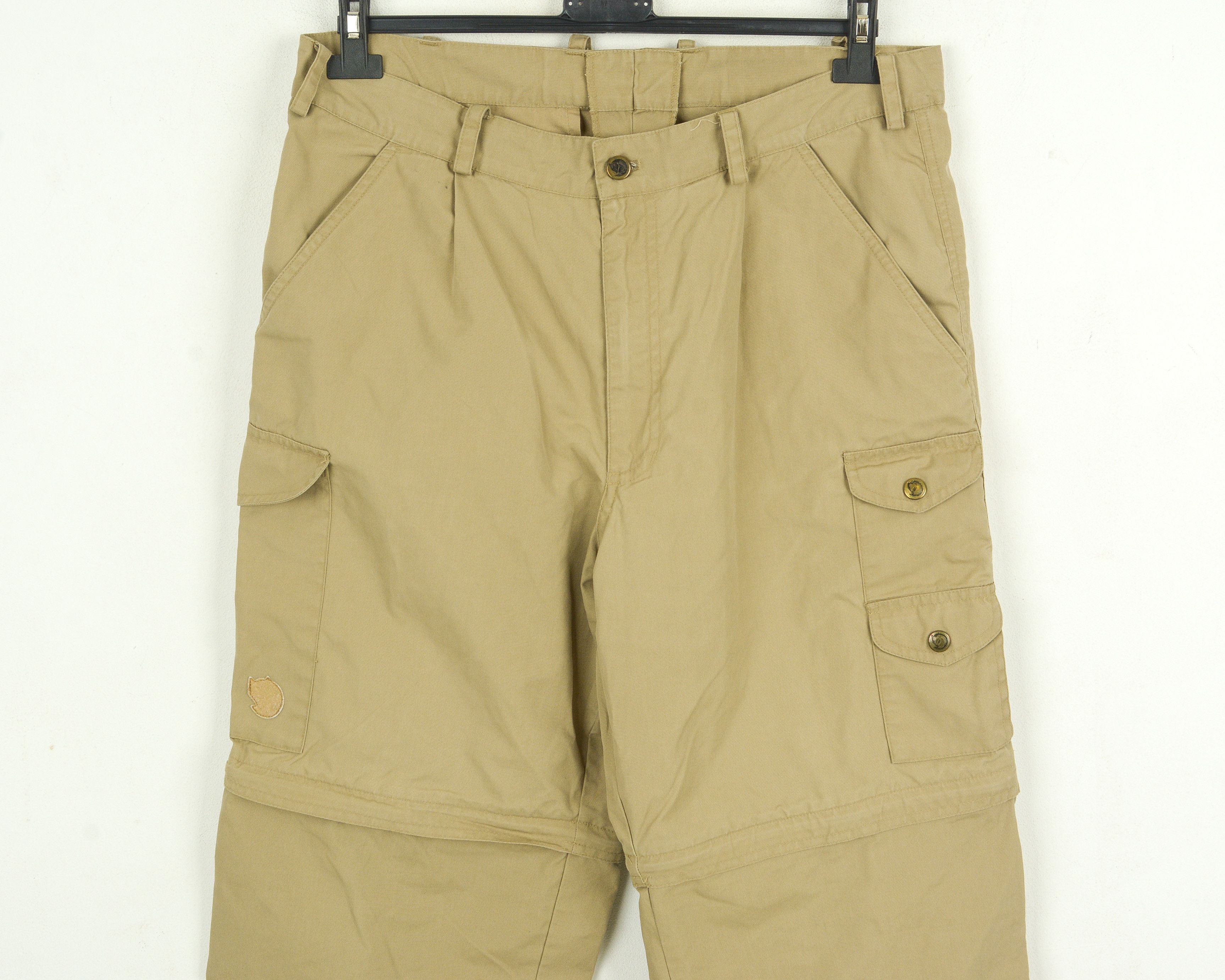 Fjallraven Zip Off waxed Pants 50 size W33 W34 trousers M Bushcraft Size US 34 / EU 50 - 2 Thumbnail