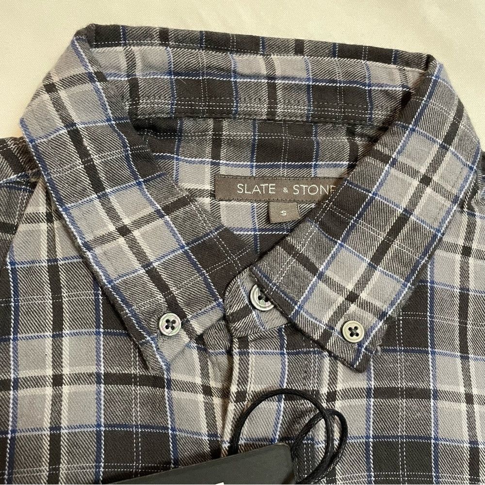 Slate & Stone NWT New Slate & Stone Plaid Flannel Button-Down Shirt Size Size US S / EU 44-46 / 1 - 6 Thumbnail
