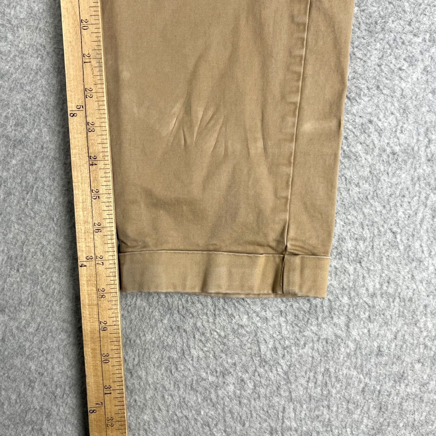 Alex Mill Alex Mill Pants Pleated Chino Cuffed Stretch 30x28 Mens Beige Cotton Size US 30 / EU 46 - 7 Thumbnail