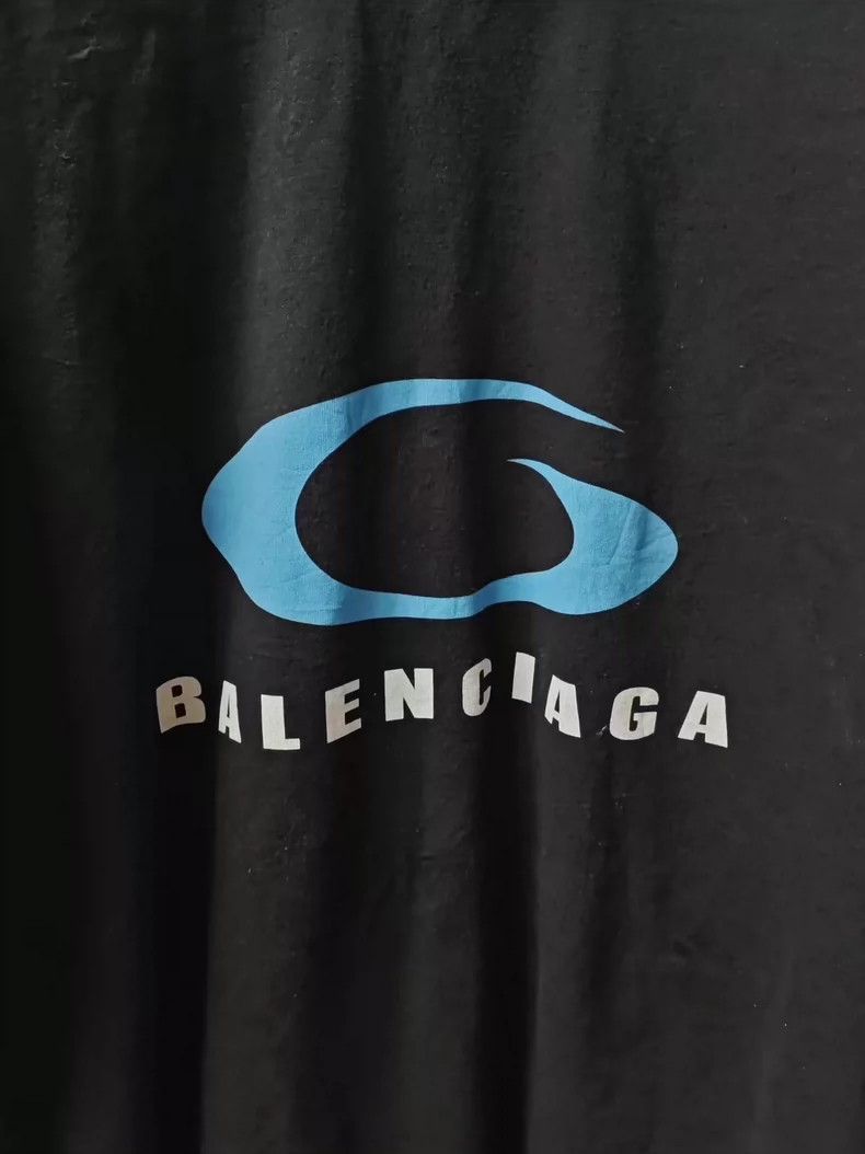 Balenciaga Balenciaga Single ring logo made old short sleeve Size US XS / EU 42 / 0 - 3 Thumbnail