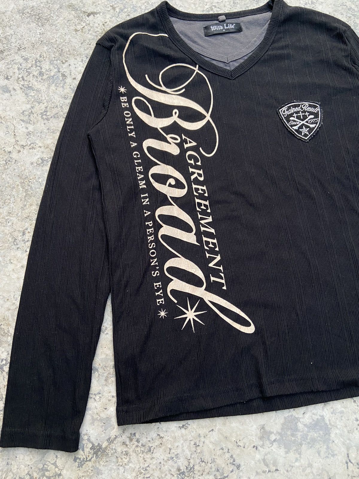 If Six Was Nine 2000s wild life knite waffle double layer long sleeve Size US M / EU 48-50 / 2 - 6 Thumbnail