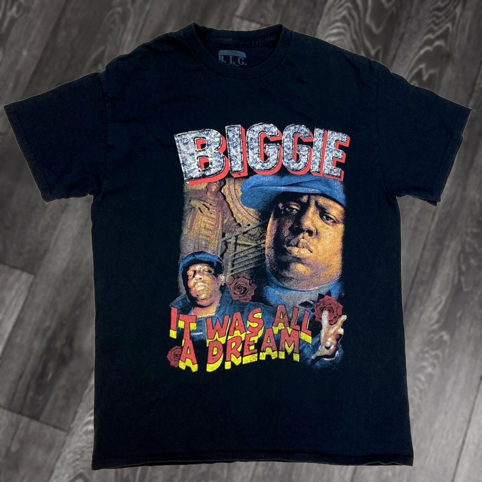 Vintage VINTAGE The Notorious BIG Biggie Smalls T-shirt Women Medium Black It Was All A Dream Size M / US 6-8 / IT 42-44 - 1 Thumbnail