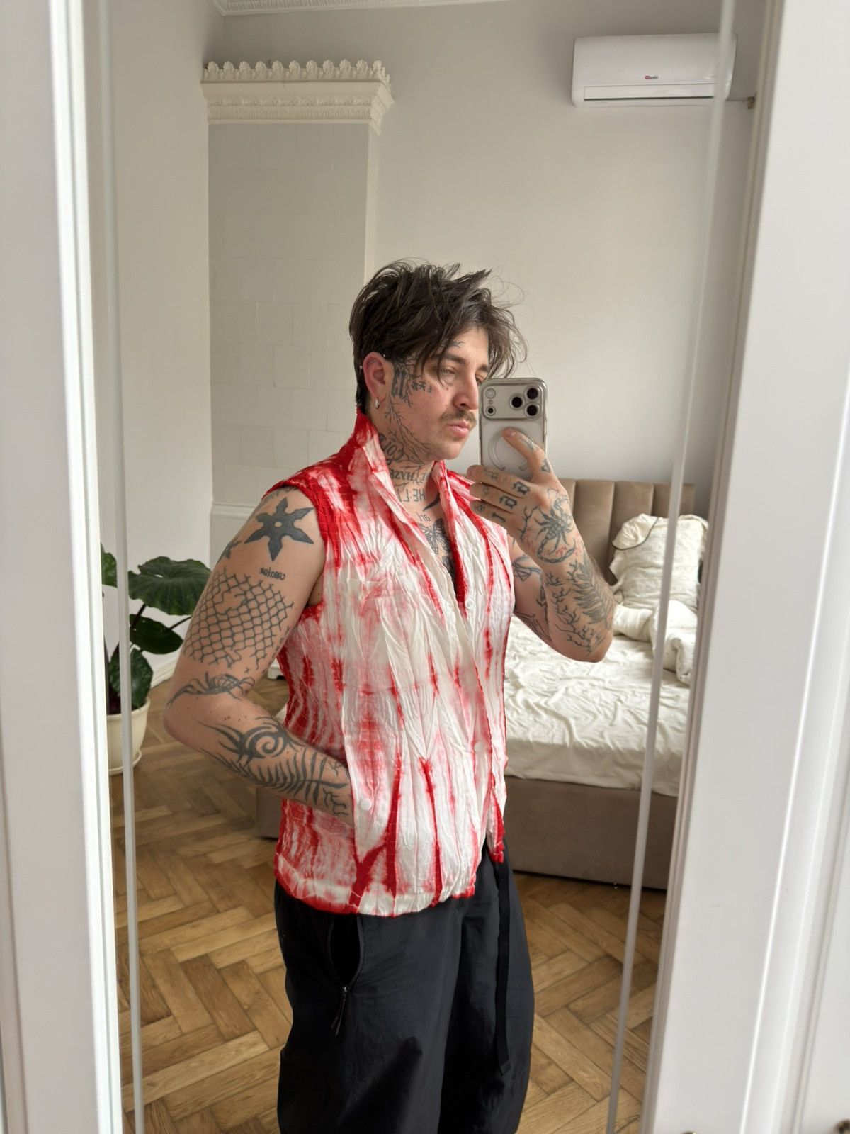 Issey miyake man archive blood vest