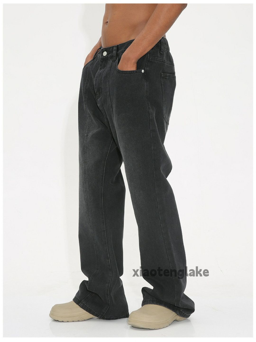 Jean × Vintage washed faded cleanfit yuppie bootcut grunge jeans Size US 30 / EU 46 - 4 Thumbnail