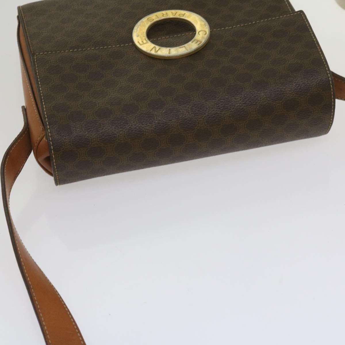 Celine CELINE Macadam Canvas Shoulder Bag Pvc Leather Brown Size ONE SIZE - 6 Thumbnail