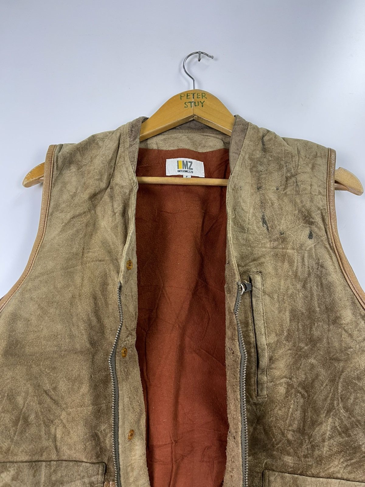 Leather Vintage IMZ Intermezzo True Leather Vest Size US M / EU 48-50 / 2 - 8 Thumbnail