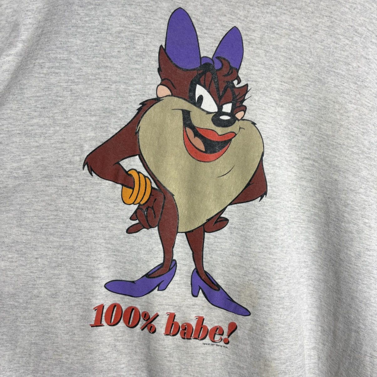 Vintage × Warner Bros Vintage 90s Taz Tasmania Looney Tunes Warner Bros T-Shirt Size US XXL / EU 58 / 5 - 2 Thumbnail
