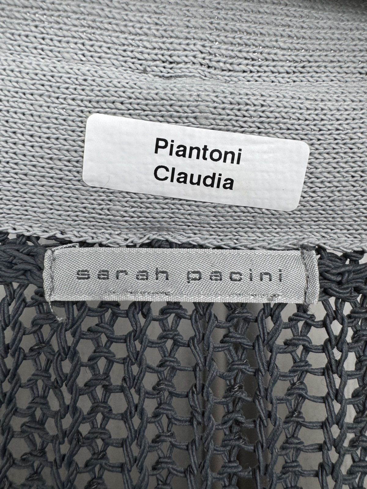 Sarah Pacini Sarah Pacini blue knitted one button cardigan Size M / US 6-8 / IT 42-44 - 8 Thumbnail