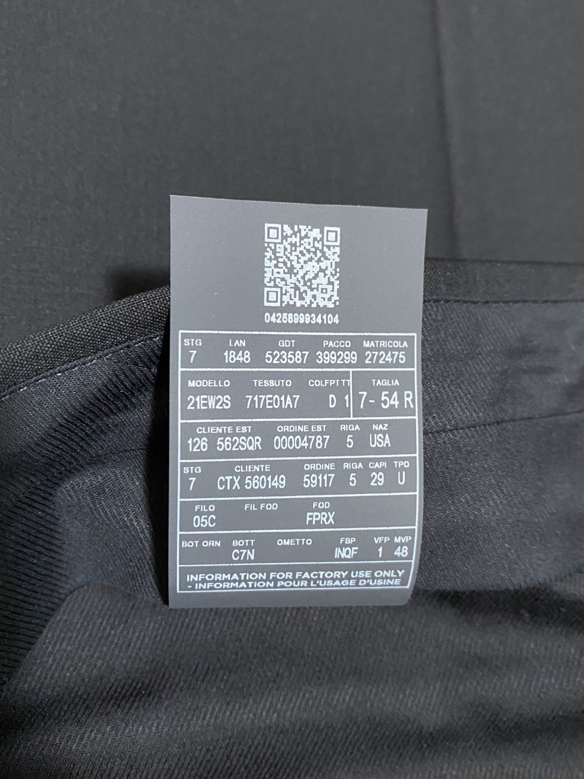 Z Zegna Zegna Flat Front Tuxedo Trousers size 7-54R/ fit 36” waist Size 54R - 13 Thumbnail