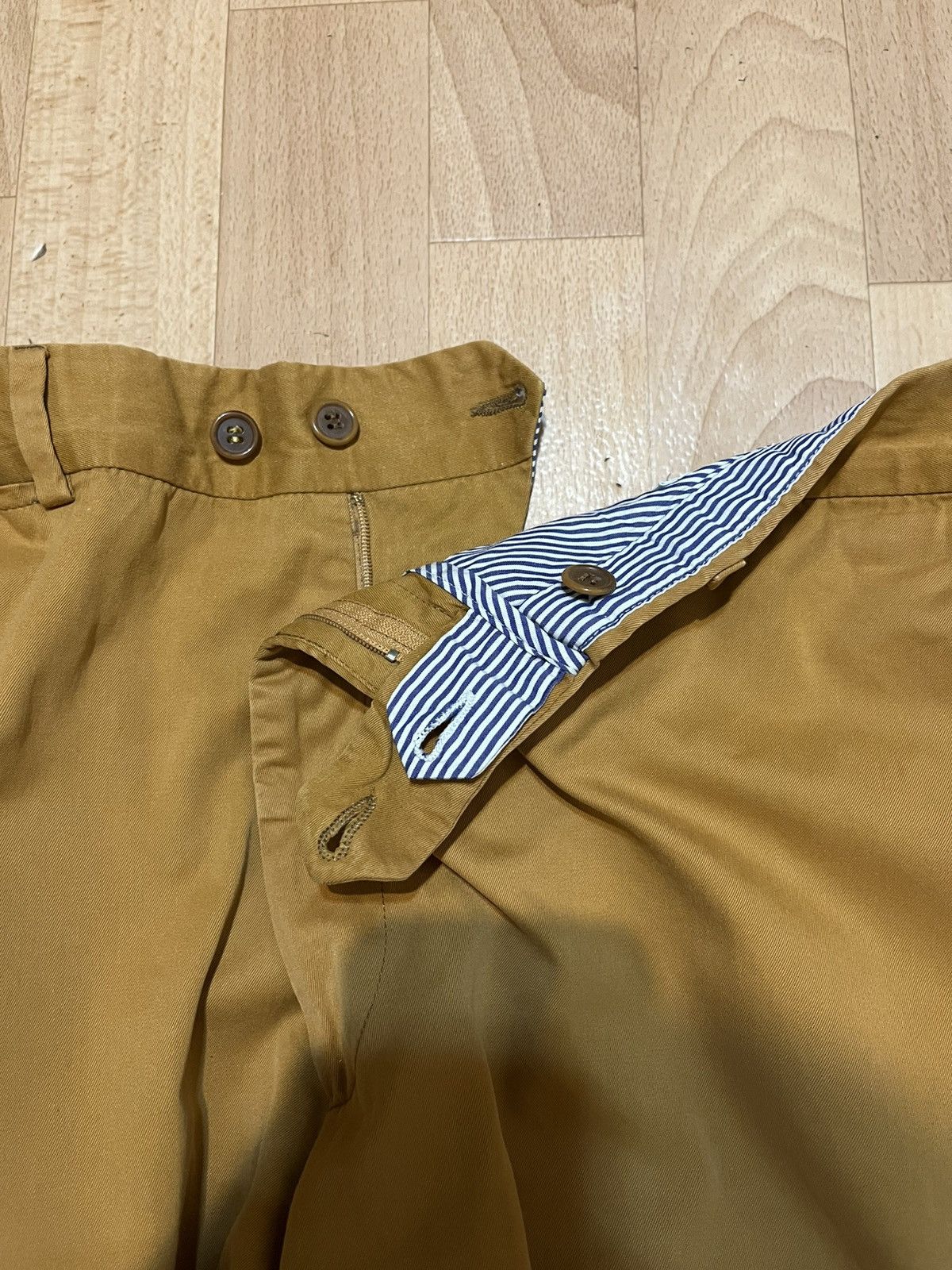 Luciano Barbera Luciano Barbera Cashmere Cotton Loose Fit Chino Pants Size US 36 / EU 52 - 8 Thumbnail