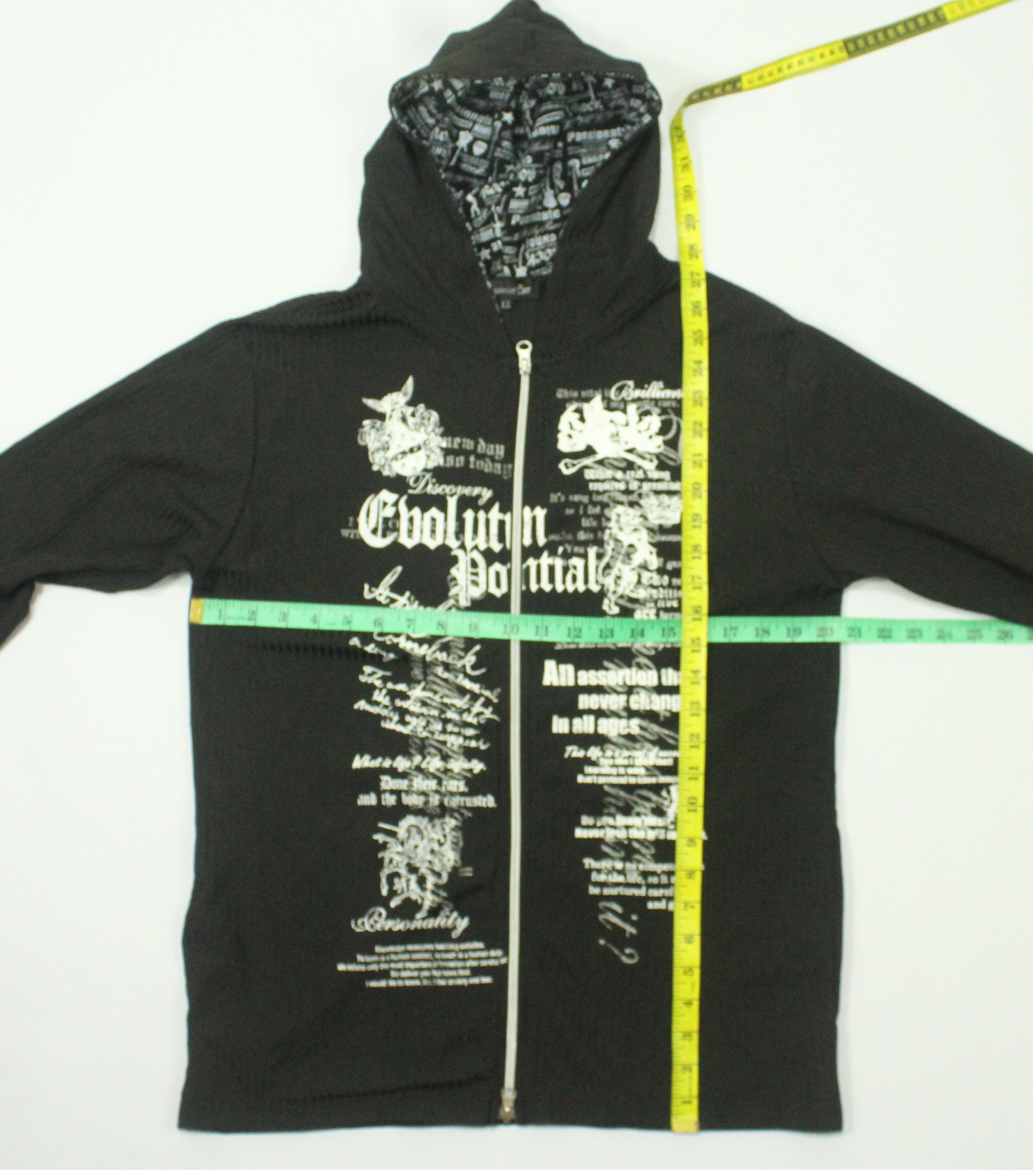 14th Addiction × If Six Was Nine × Le Grande Bleu (L.G.B.) BEAUMONT CARR Shirt Poem Skull Seditionaries Hooded Size US L / EU 52-54 / 3 - 14 Thumbnail