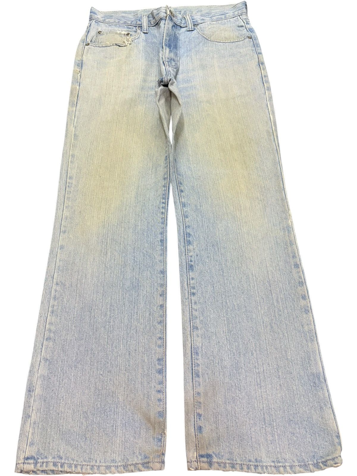 Diesel Vintage Japanese Brand Mud Wash Distress Flare Jeans Size US 31 - 1 Thumbnail