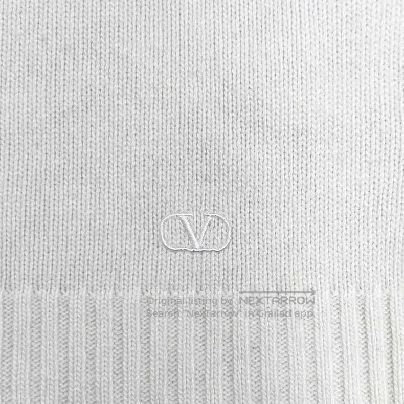 Valentino Valentino White single-breasted knitted wool Size S / US 4 / IT 40 - 4 Thumbnail