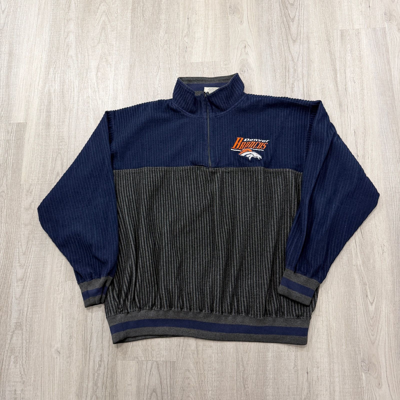Vintage Vintage Lee Sport Denver Broncos 1/4 Zip Fleece Pullover XL Size US XL / EU 56 / 4 - 1 Thumbnail