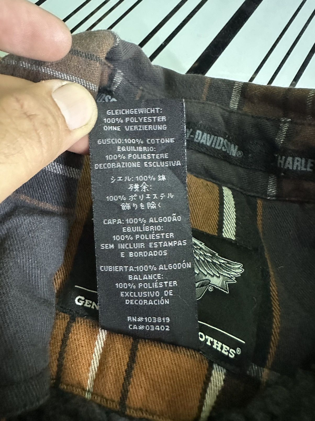 Harley Davidson Vintage HD Plaid Sherpa Lined Thick Heavy Flannel Jacket Size US L / EU 52-54 / 3 - 11 Thumbnail