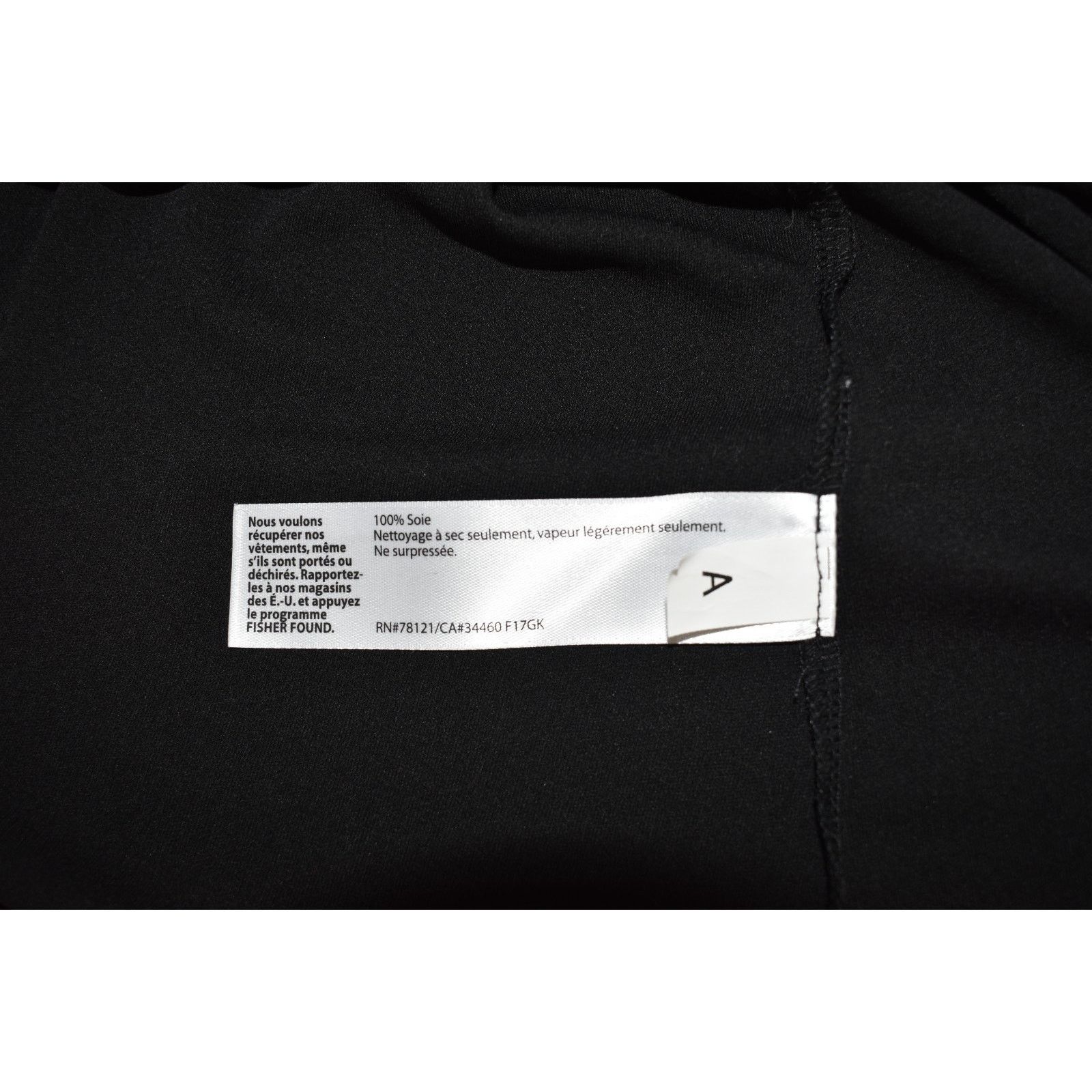 Eileen Fisher EILEEN FISHER Black 100% Silk Elbow Sleeve Tunic Dress Sz L Size L / US 10 / IT 46 - 5 Thumbnail