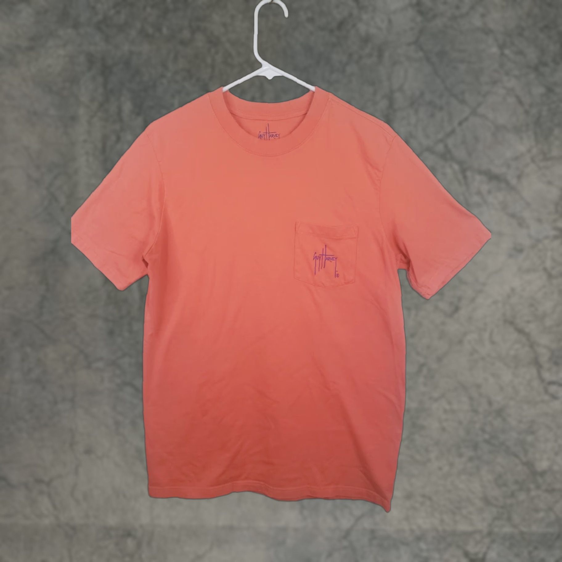 Guy Harvey Guy Harvey T-Shirt Men M Coral Peach Sailfish Logo Front Back Graphic Jersey Short Sleeve Crew Neck Outdoor Beach Sailfish Theme 90s? Size US M / EU 48-50 / 2 - 1 Thumbnail