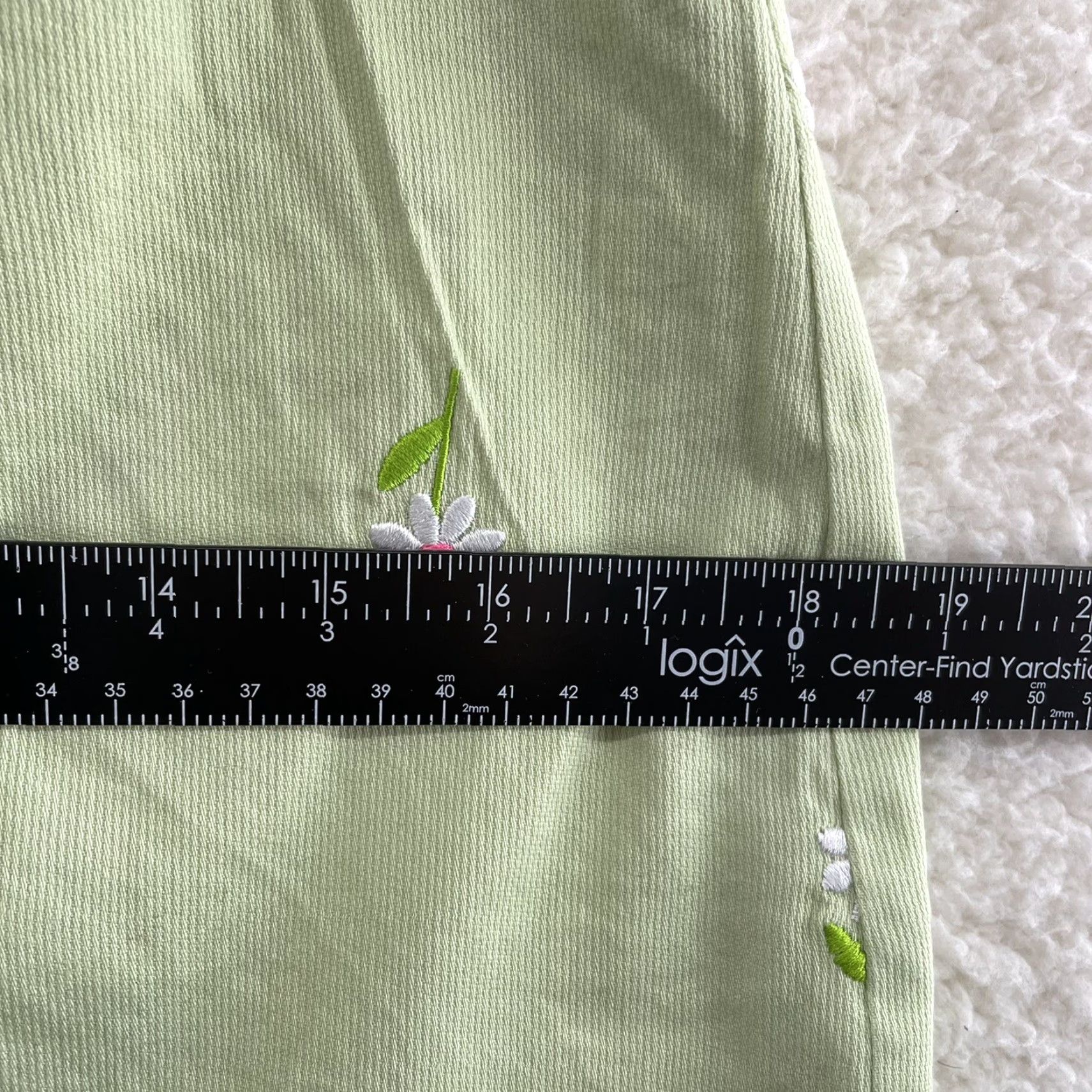 Lilly Pulitzer Lilly Pulitzer Mini Skirt Green High Waisted Floral Preppy Women's M Medium Short Skirt 90s Style Ladies Size 32" / US 10 / IT 46 - 6 Thumbnail