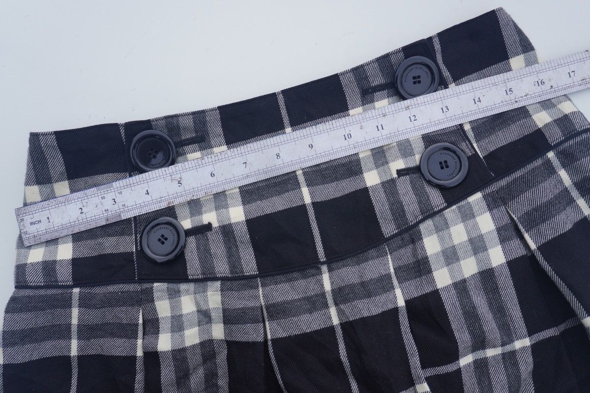 Burberry Burberry London Blue Label Mini Skirt Plaid Balck White 38 Size 33" - 6 Thumbnail