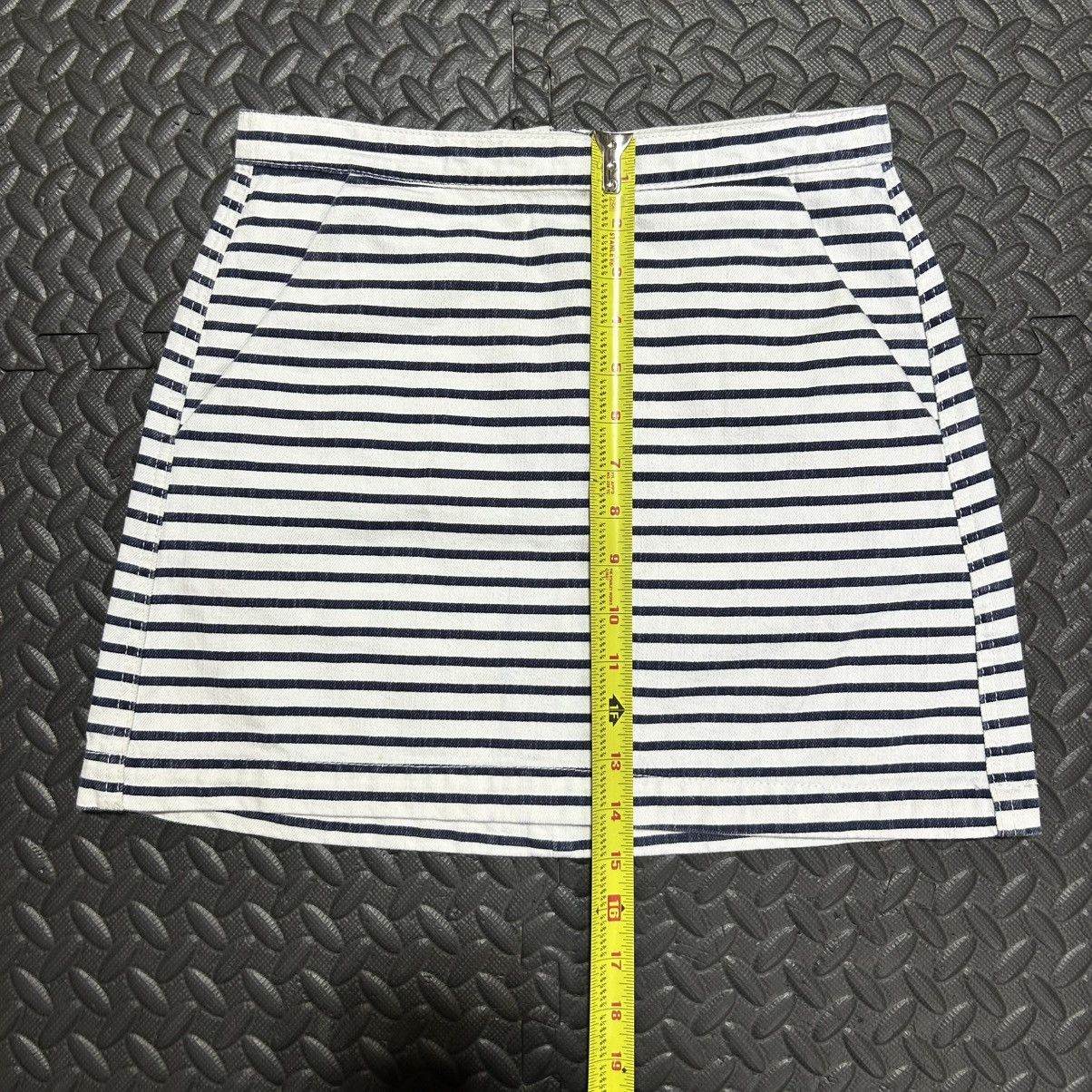Topshop Topshop Petite Mini Skirt Striped Back Zipper Women’s 4 US Size 27" / US 4 / IT 40 - 5 Thumbnail