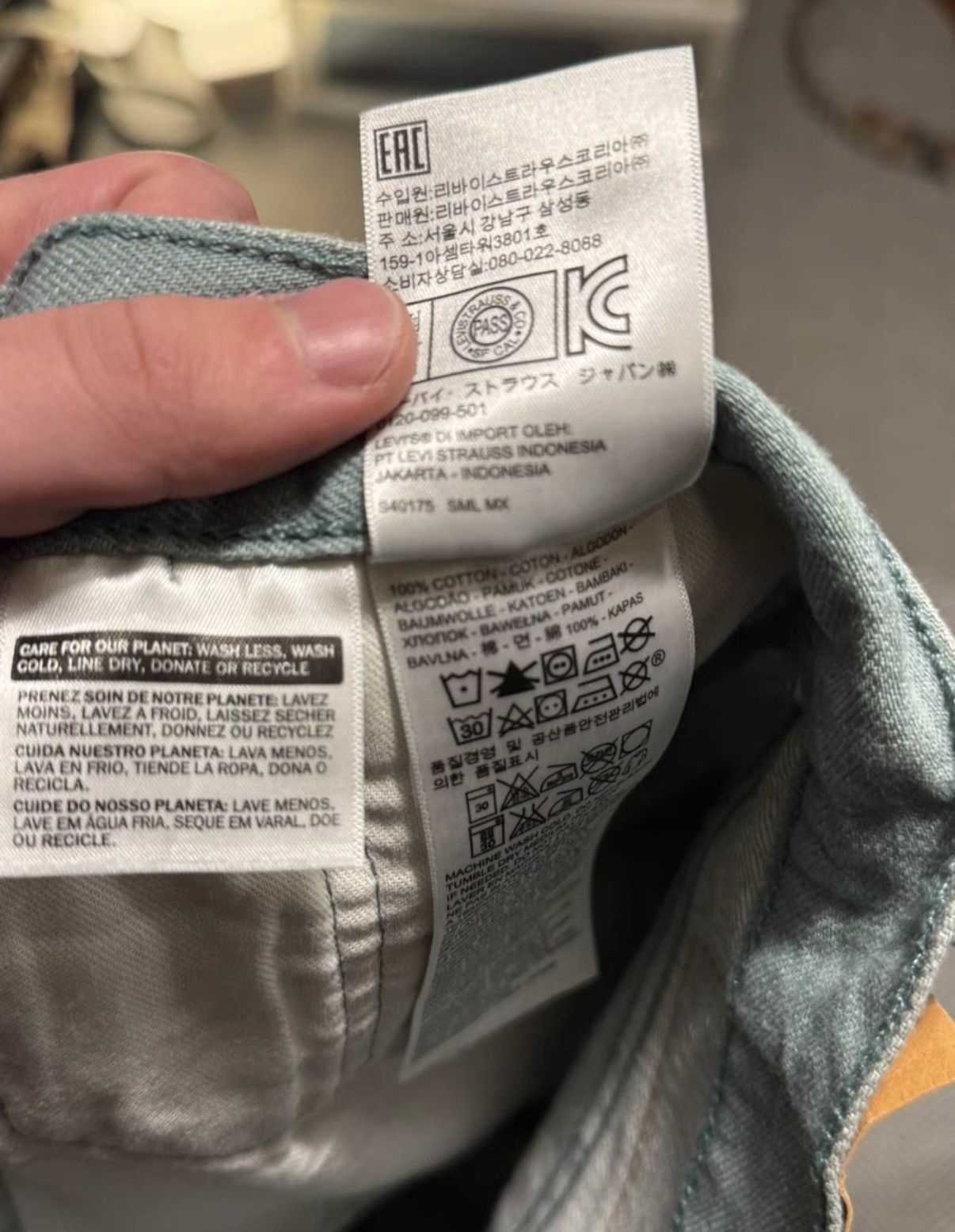 Levi's Levi's 501 Light Wash Blue Jeans, Long Pants K24 Size US 38 / EU 54 - 6 Thumbnail