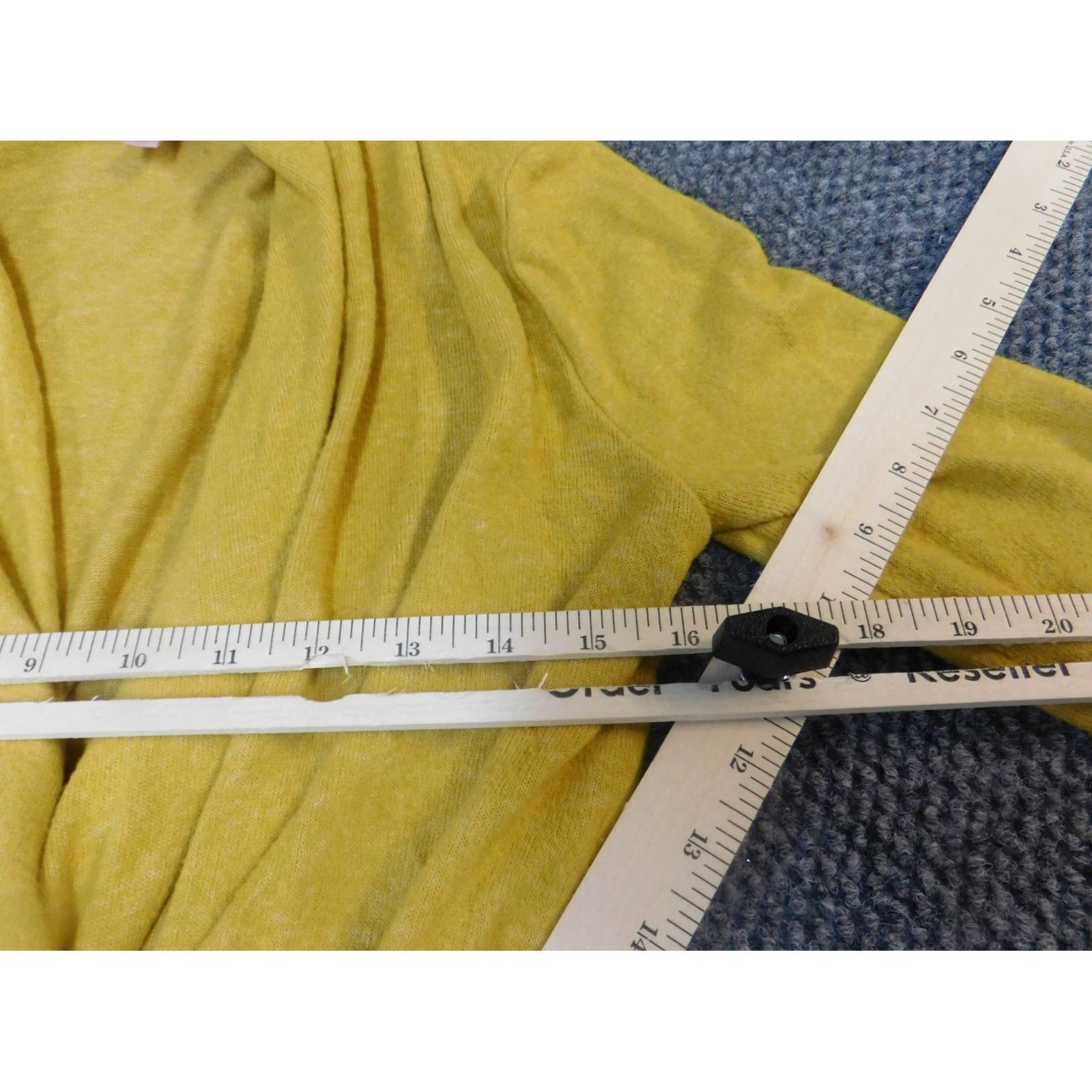 Vintage Philosophy Womens Sweater XS Yellow Pullover Round Neck Long Sleeve Cotton Knit Chunky-Stretch Embroidered Classic Fit Woolen? Size XS / US 0-2 / IT 36-38 - 5 Thumbnail