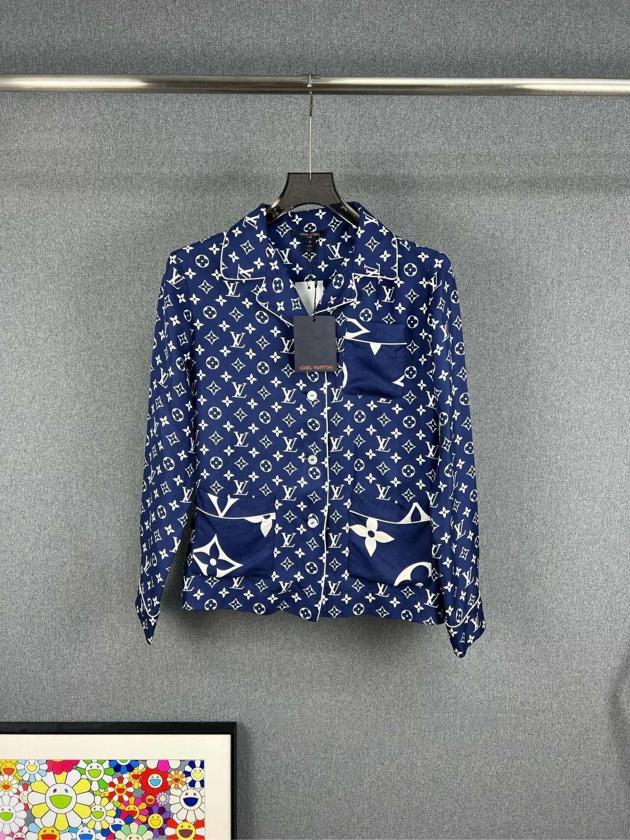 Louis Vuitton Louis Vuitton LV Monogram Silk Shirt Jacket. Size XS / US 0-2 / IT 36-38 - 1 Thumbnail